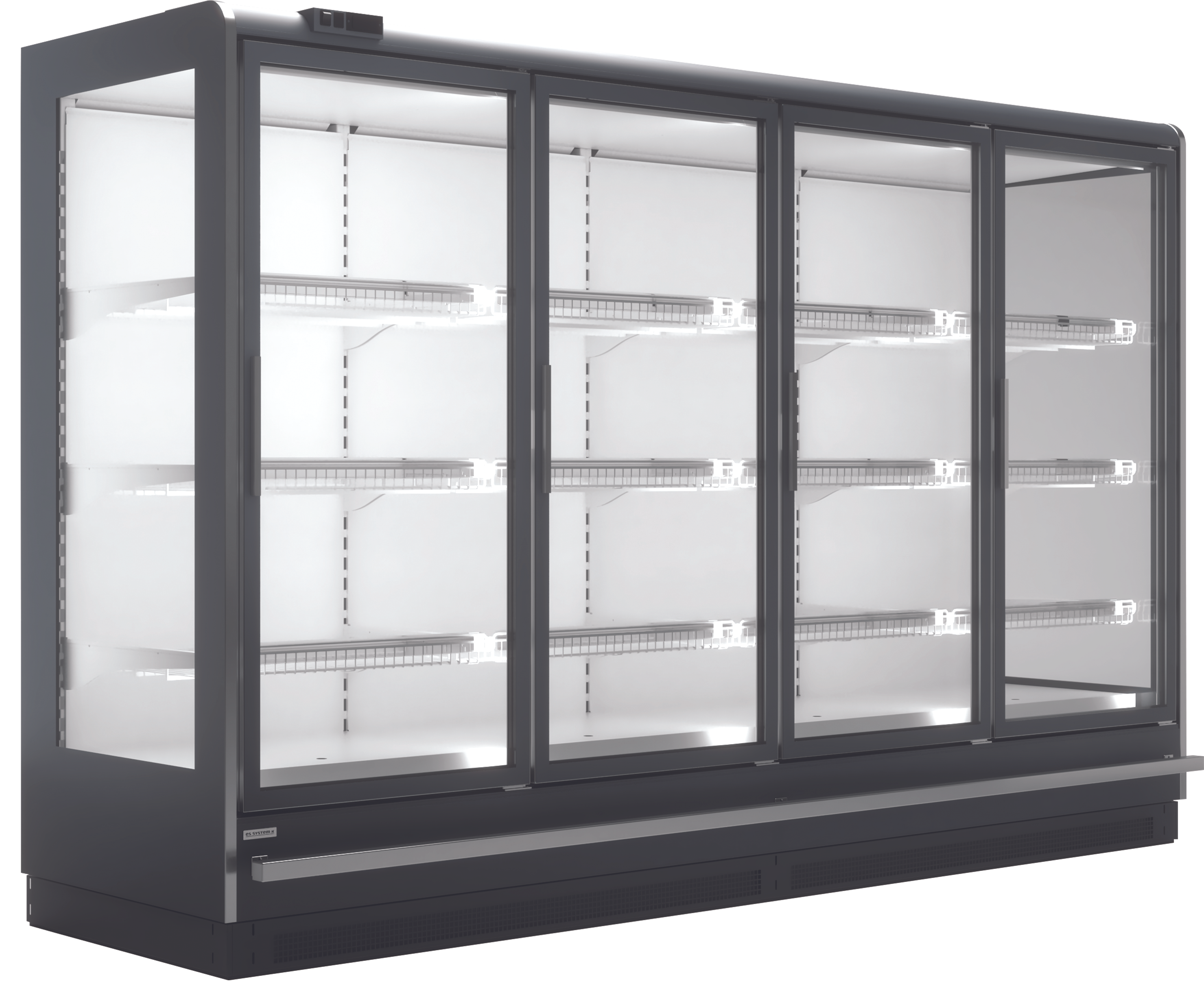 Mrazicí vitrína přístěnná, kř. dveře, bez agregát Indus SMI 04 4D