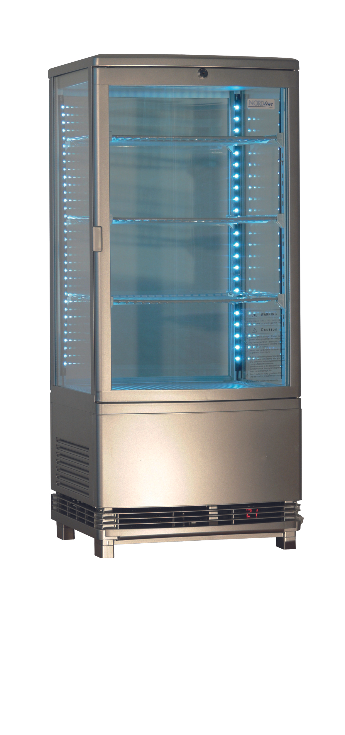 Chladicí vitrína pultová 2 oblé dveře NORDline RT 78B-2R