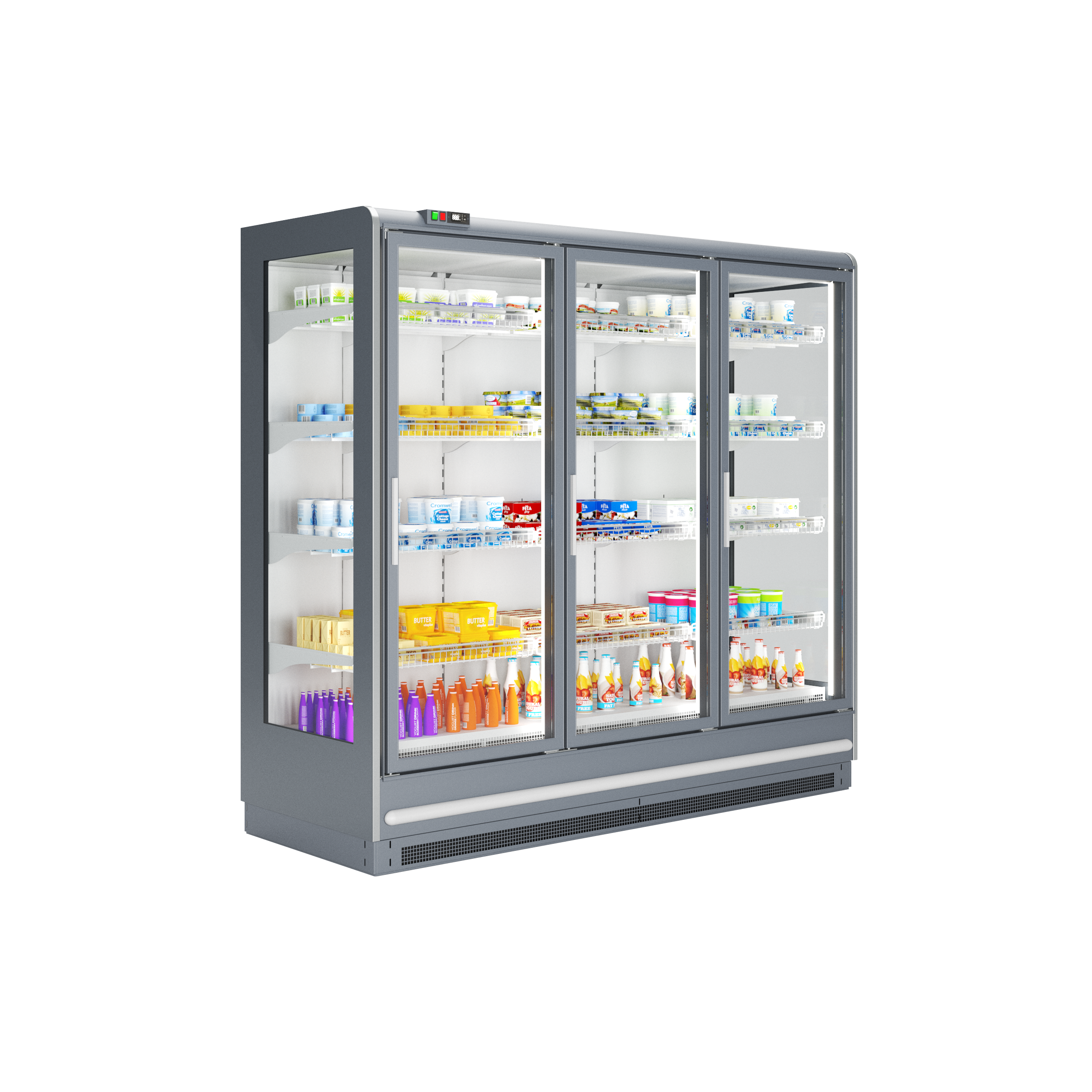 Mrazicí vitrína přístěnná, kř. dveře bez agregátu Indus SMI 04 3D