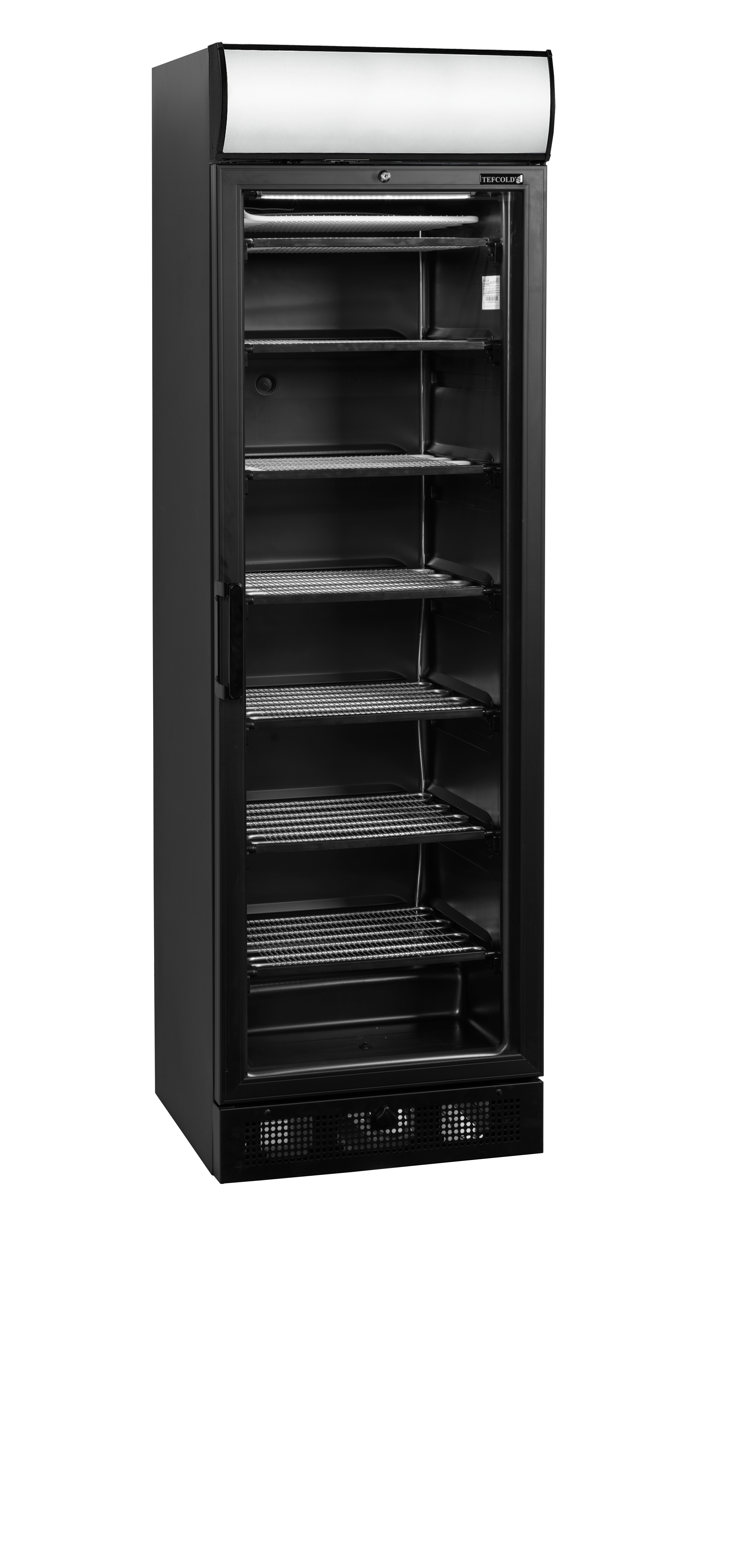 Mrazicí skříň prosklené dveře TEFCOLD UFSC 370 GCP Black