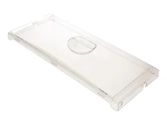 Gaveta curva frontal 197MM Vidro transparente