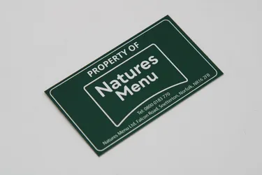 Natures Menu Asset Plate 70 x 40 x 0.3 mm