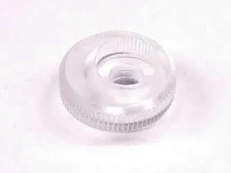 Fijación de vidrio con perfil de nylon transparente