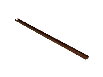 Perfil vertical de plástico em bronze