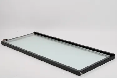 Glass Door Left, Black RAL9005