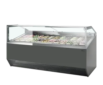 SUPER CAPRI 18 - Ventilated Scoop Ice Cream Display - 66884