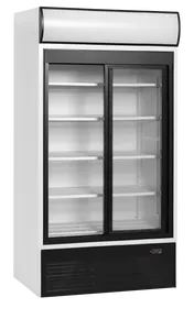 FSC1200S - 2-door display cooler with canopy - 15961