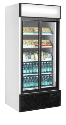 FSC891S - 2-door display cooler with canopy - 48870