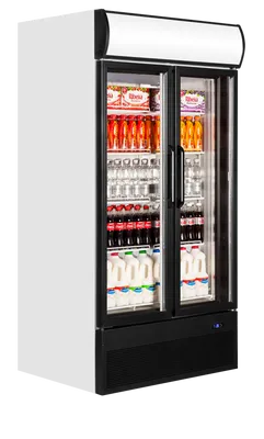 FSC1000H - 2-door display cooler with canopy - 15955