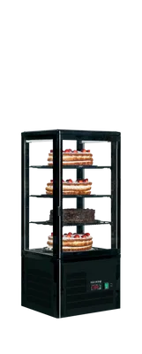 UPD80-BLACK - Refrigerated Display Case Countertop - 16064