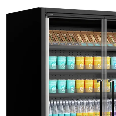Galaxy+ GP10FGD Black - Multideck With Doors - 43813