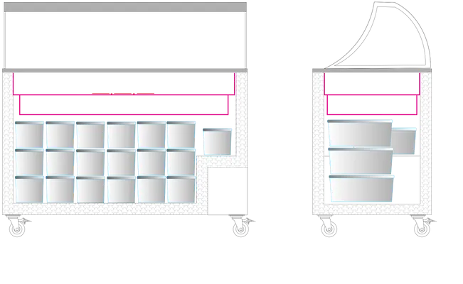IC400SC-SO - Scoop Ice Cream Freezer - 32005