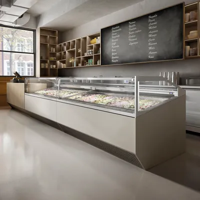 SUPER CAPRI 18 - Ventilated Scoop Ice Cream Display - 66884