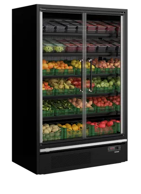 Galaxy+ GP14FGD Black - Multideck With Doors - 42275