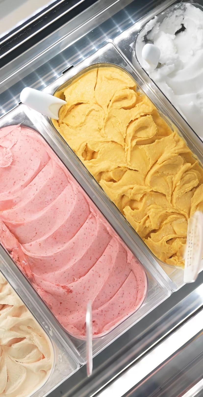 Éclairer la vitrine à glaces