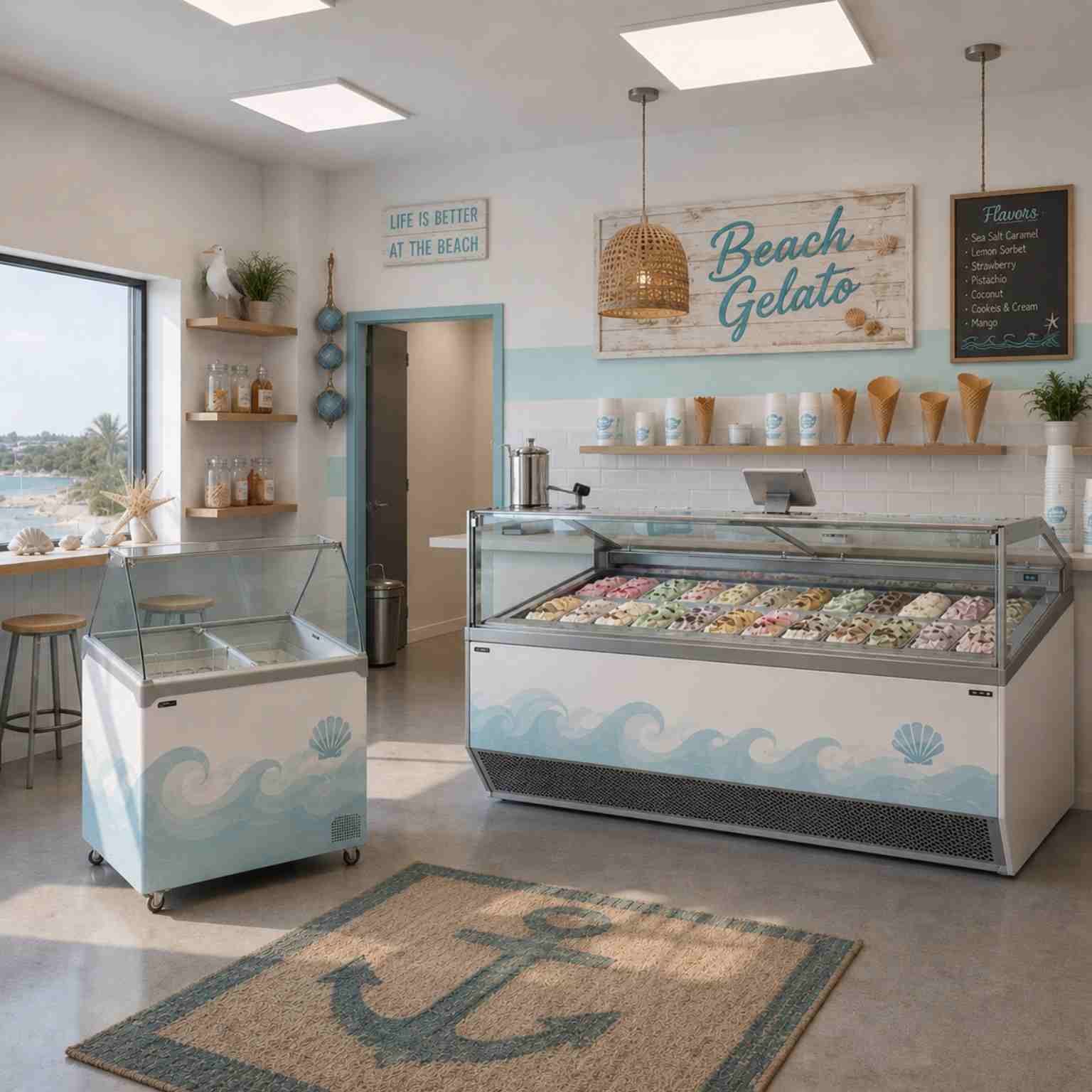 TEFCOLD branded ice cream freezers - conceptual 