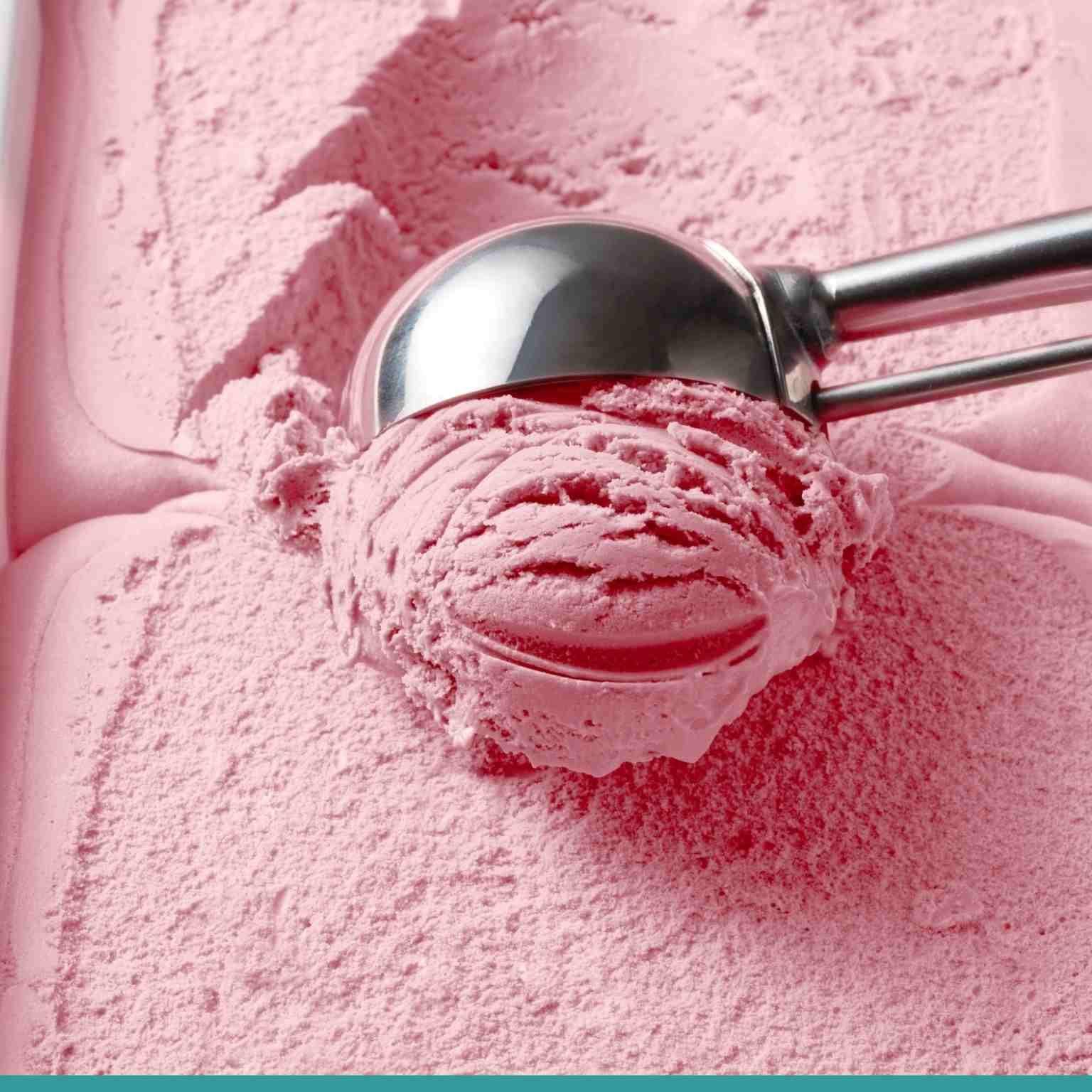 scoop ice cream pink