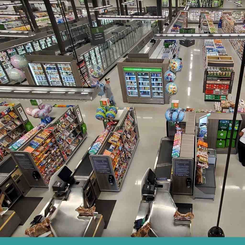 Retail view from above