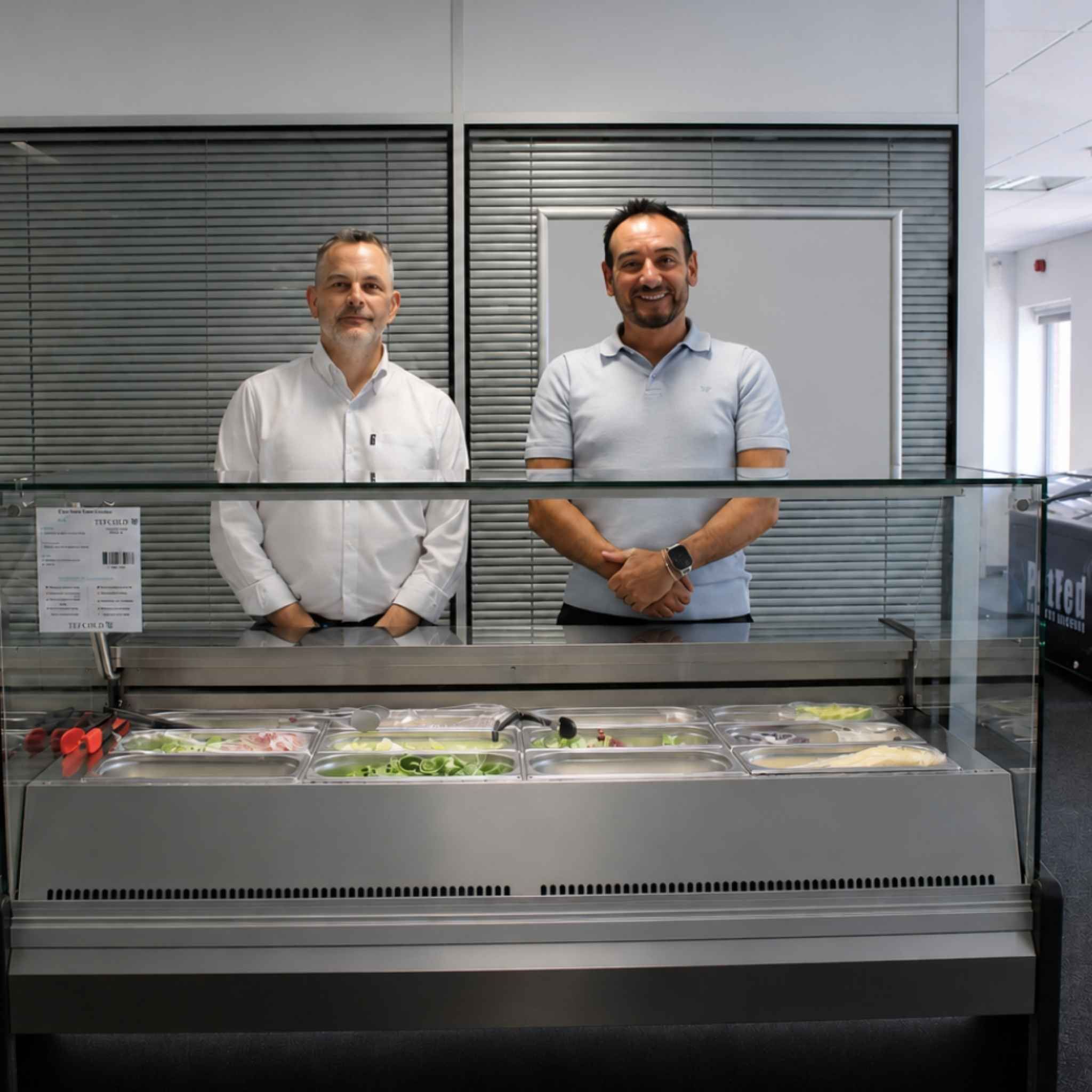Tyrone and Gary with SPID serve-over counter