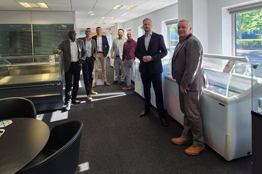 The majority of UK sales team meeting up in the UK showroom this month