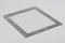 Glass Lid 460x540x4 Transp. /w dotted black edge