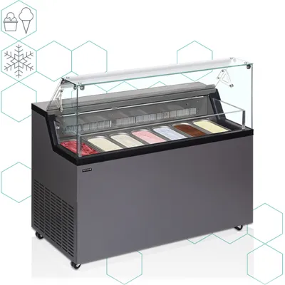 Congeladores para helados con refrigeración estática