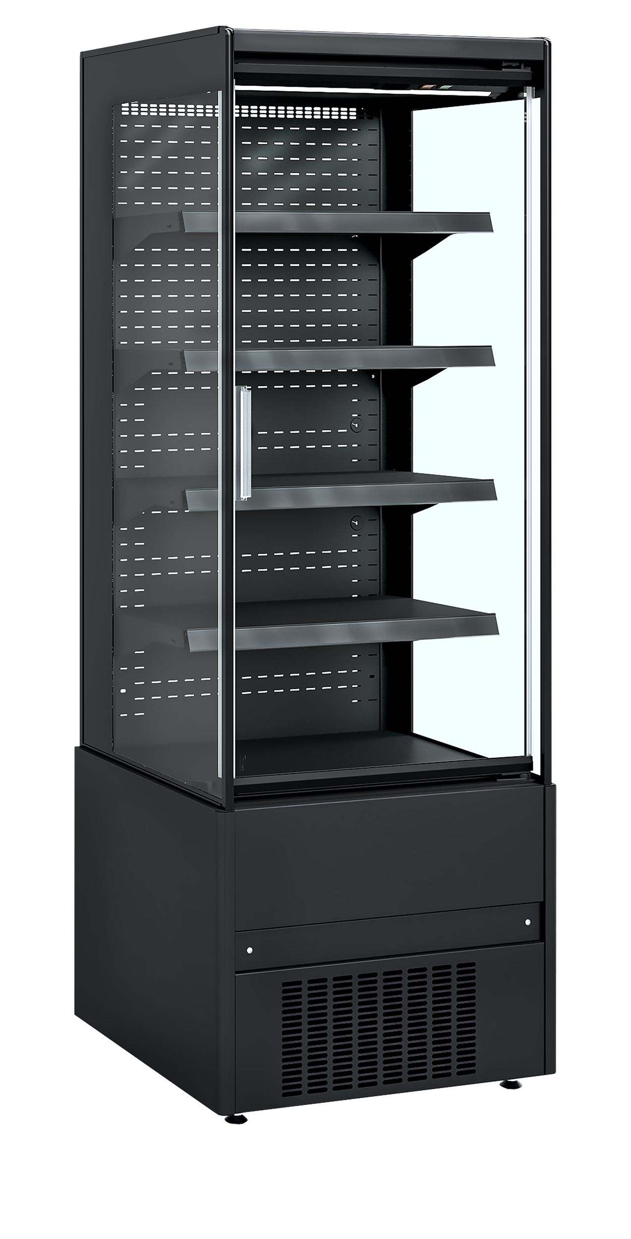 Wandkoeler zwart met glasdeuren - MCB65H