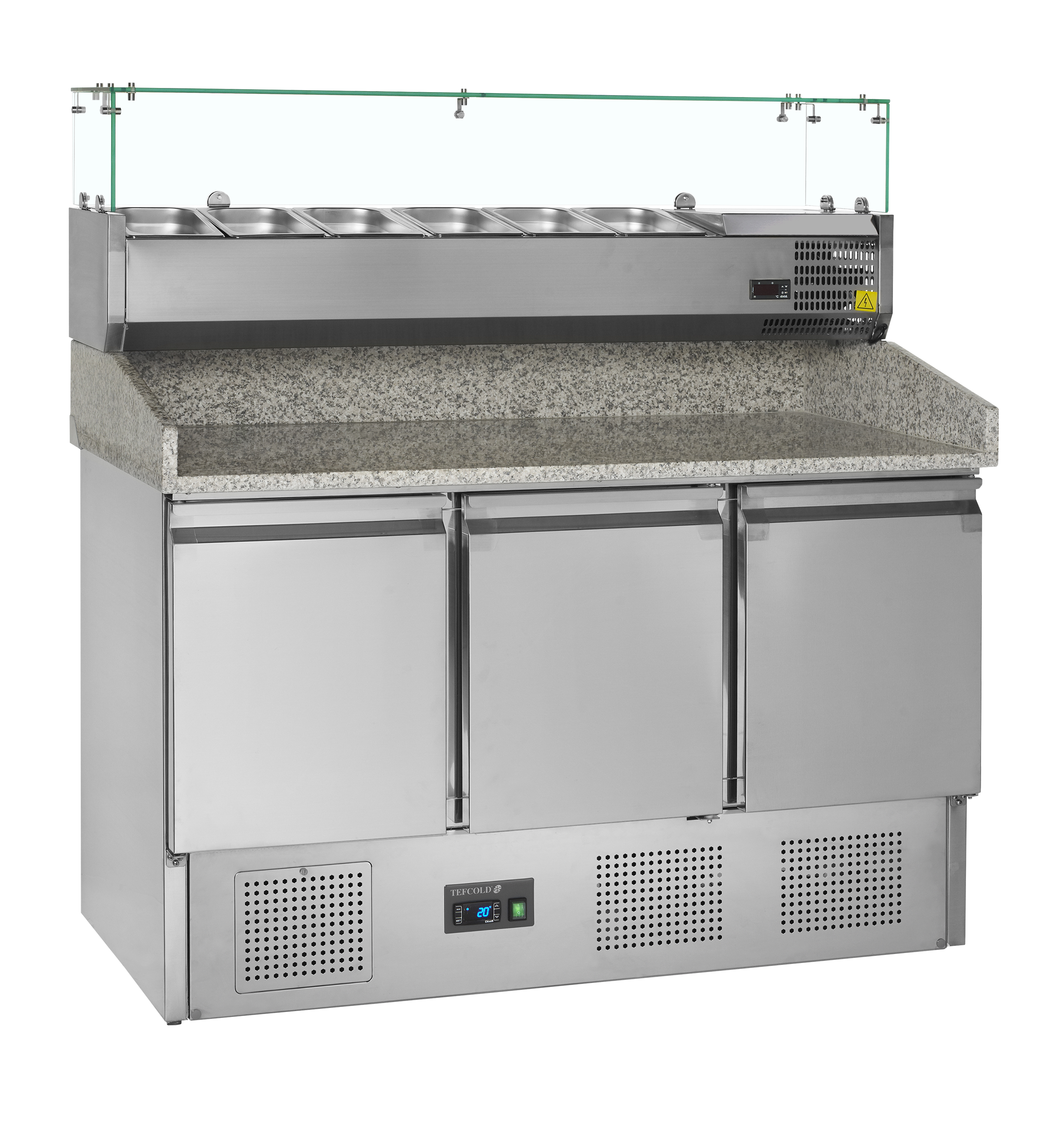 Table à pizza avec module pour garniture TEFCOLD-PT1365 + VK33-140