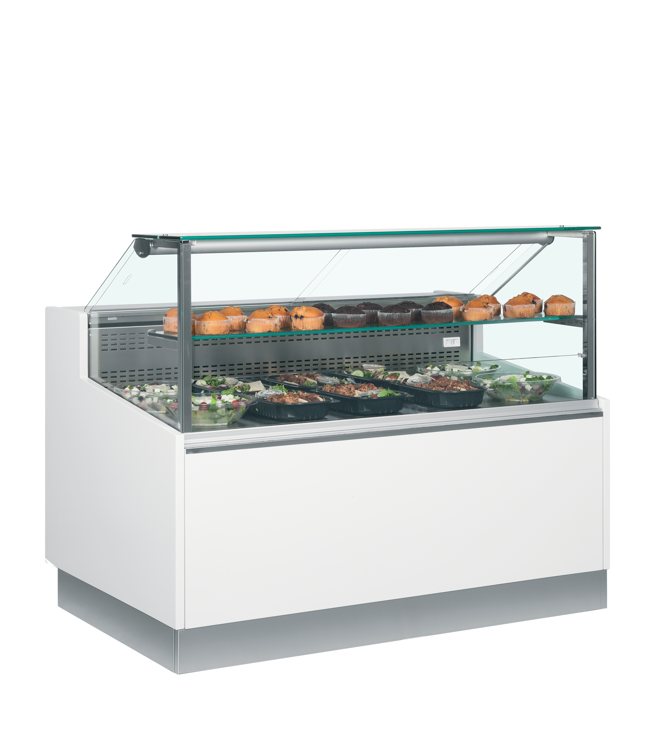 Statische zwarte koeltoonbank - BRABANT 150