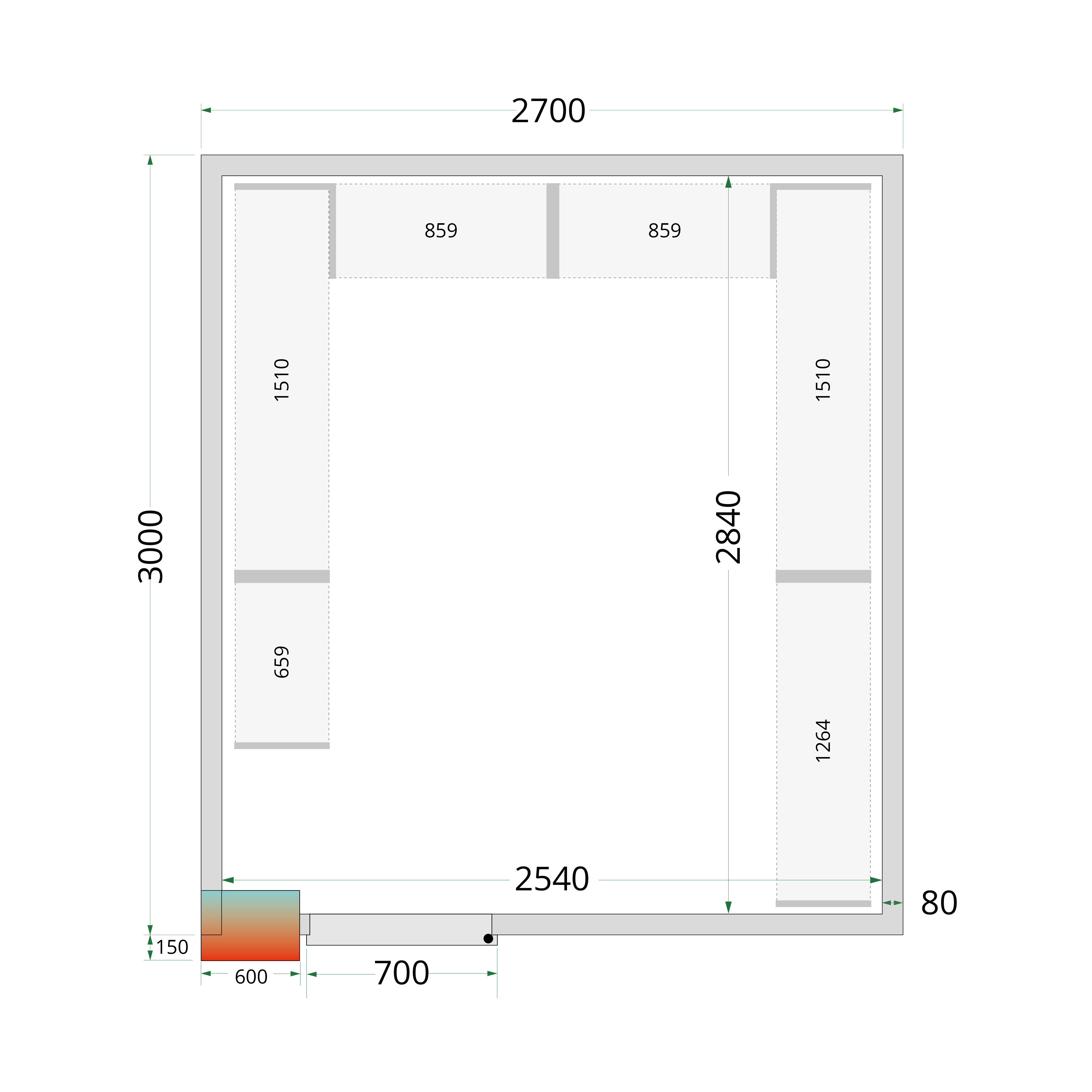 Shelf Rack System Kit - CRPF2730 - G92719
