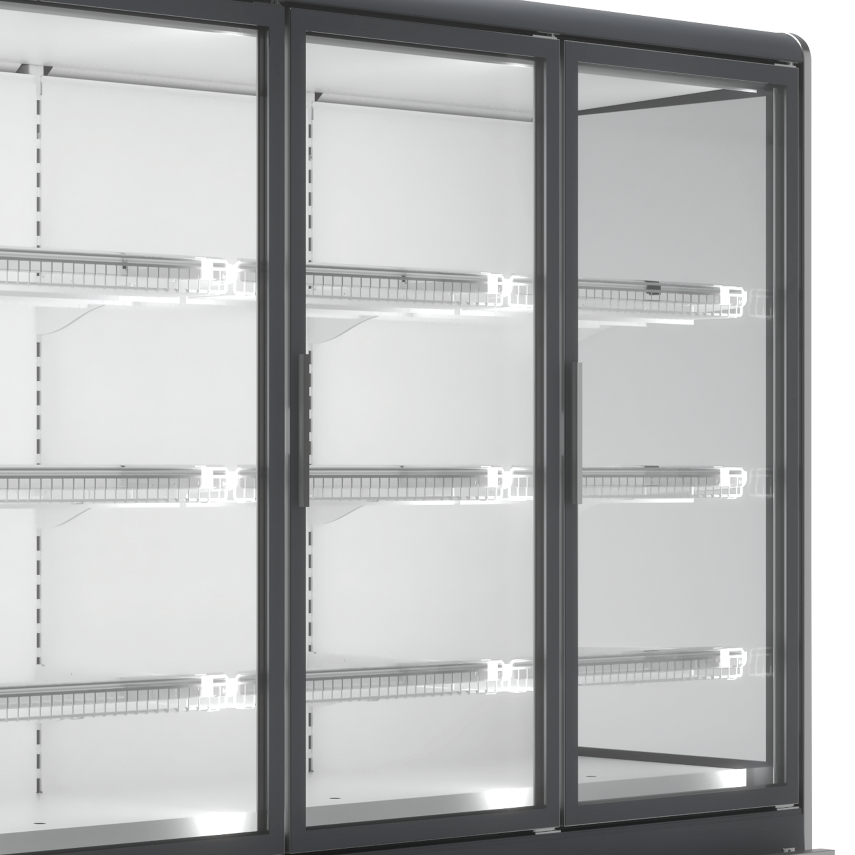 Chladicí vitrína přístěnná, kř.dveře, bez agregátu Indus SCI 04 5D