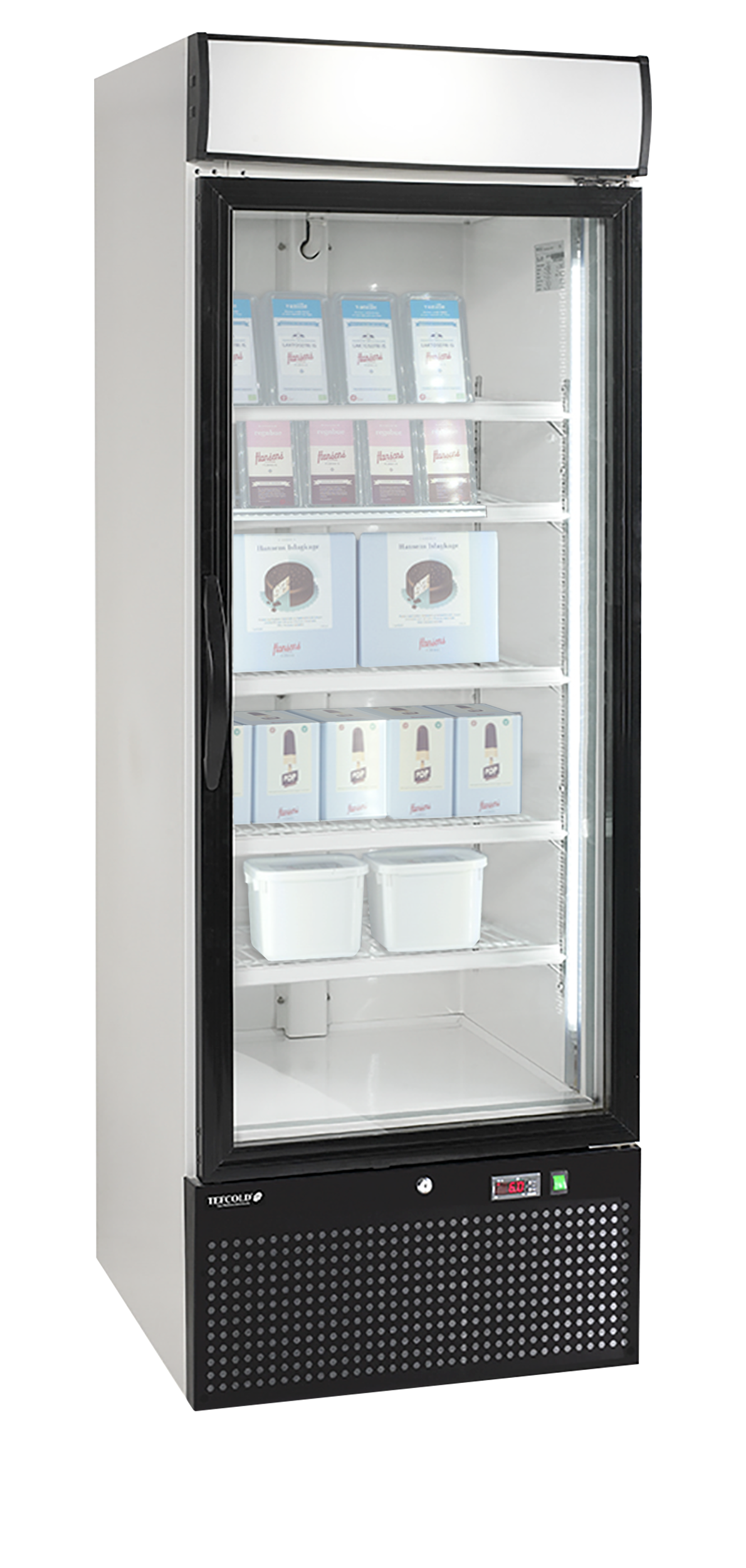 Mrazicí skříň prosklené křídlové dveře TEFCOLD NF 2500 G
