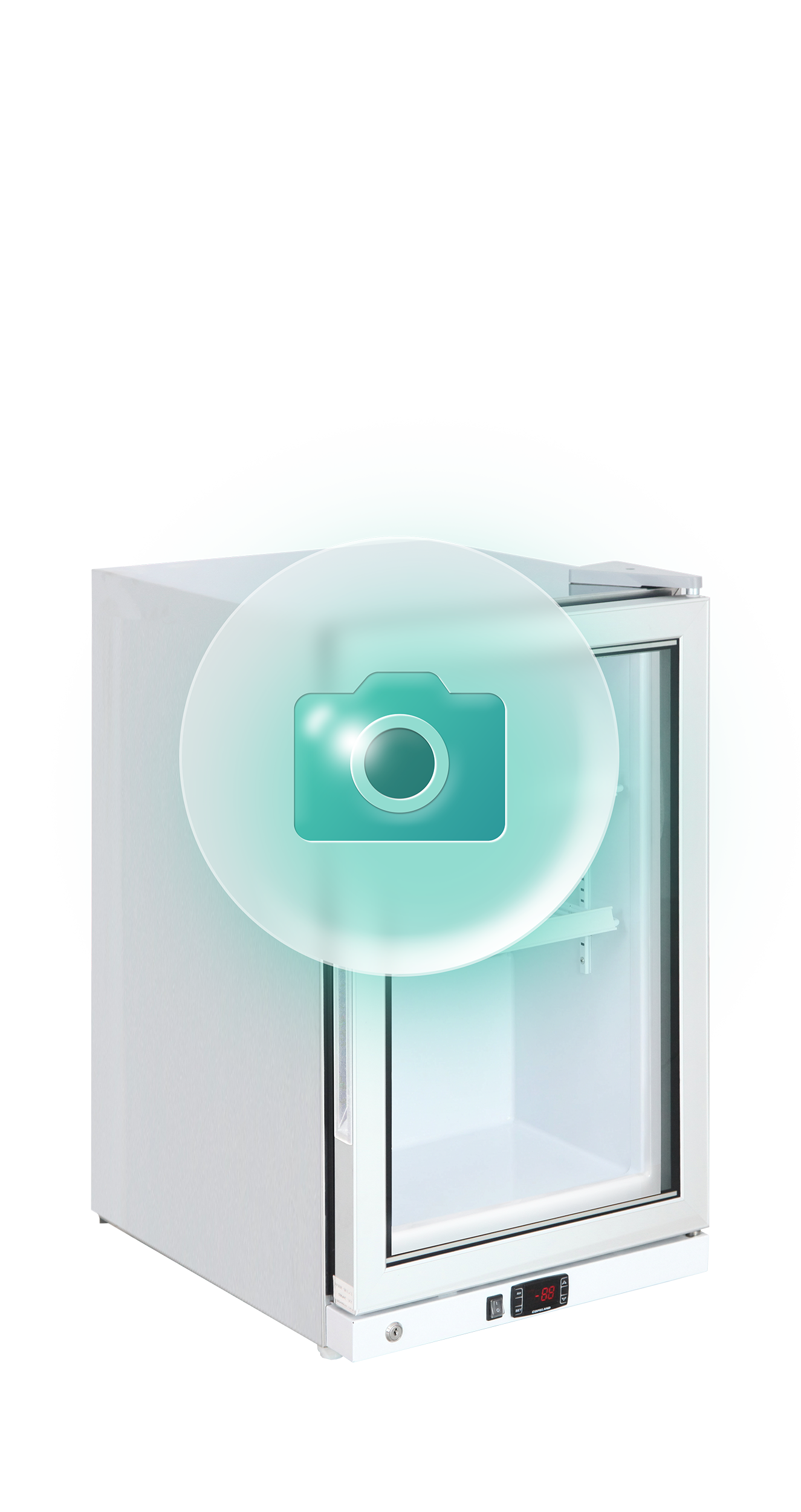 UDB-F500V-BW1 - Displayfryser - Bordmodel - G93056