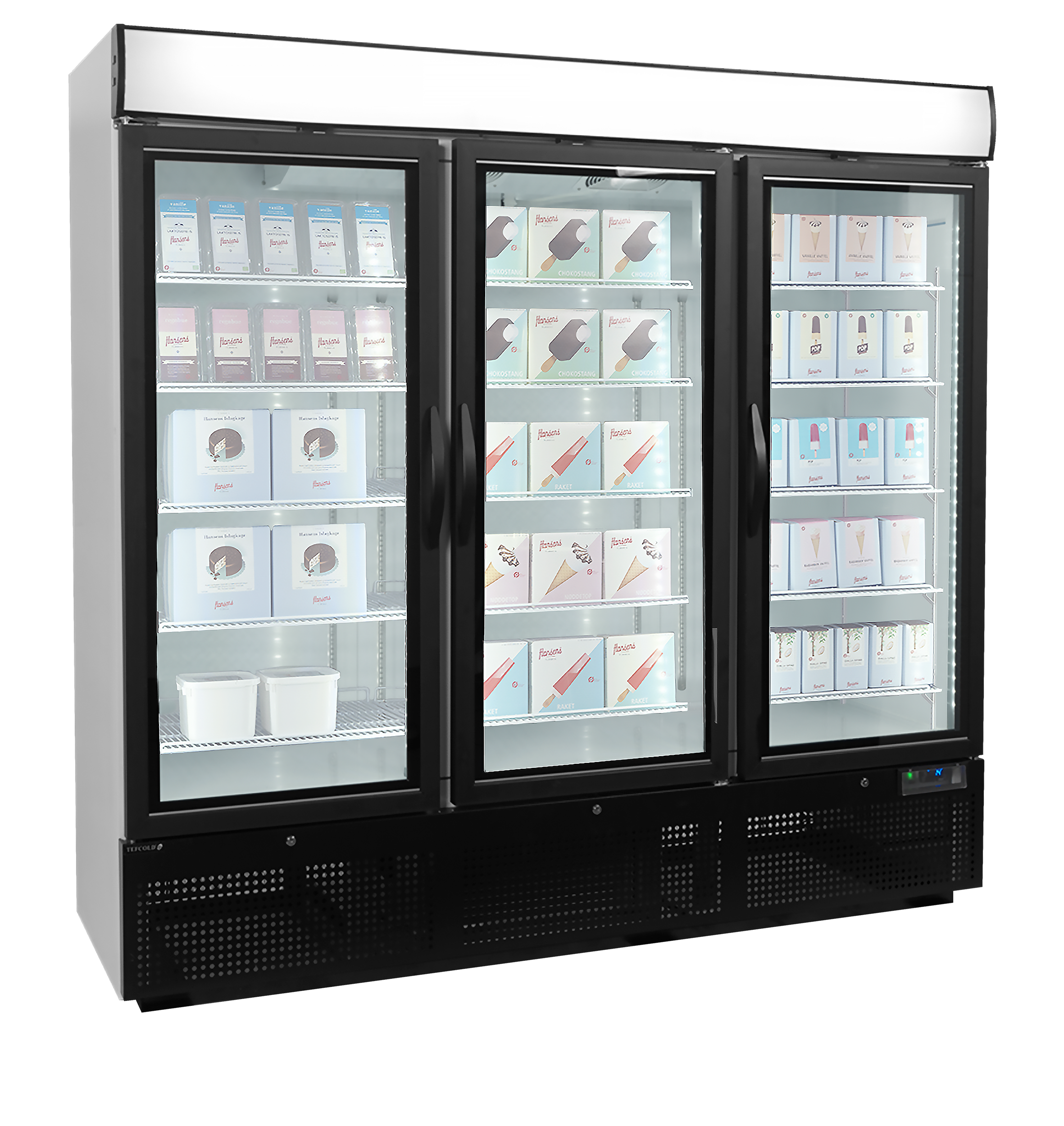 Mrazicí skříň prosklené křídlové dveře TEFCOLD NF 7500 G