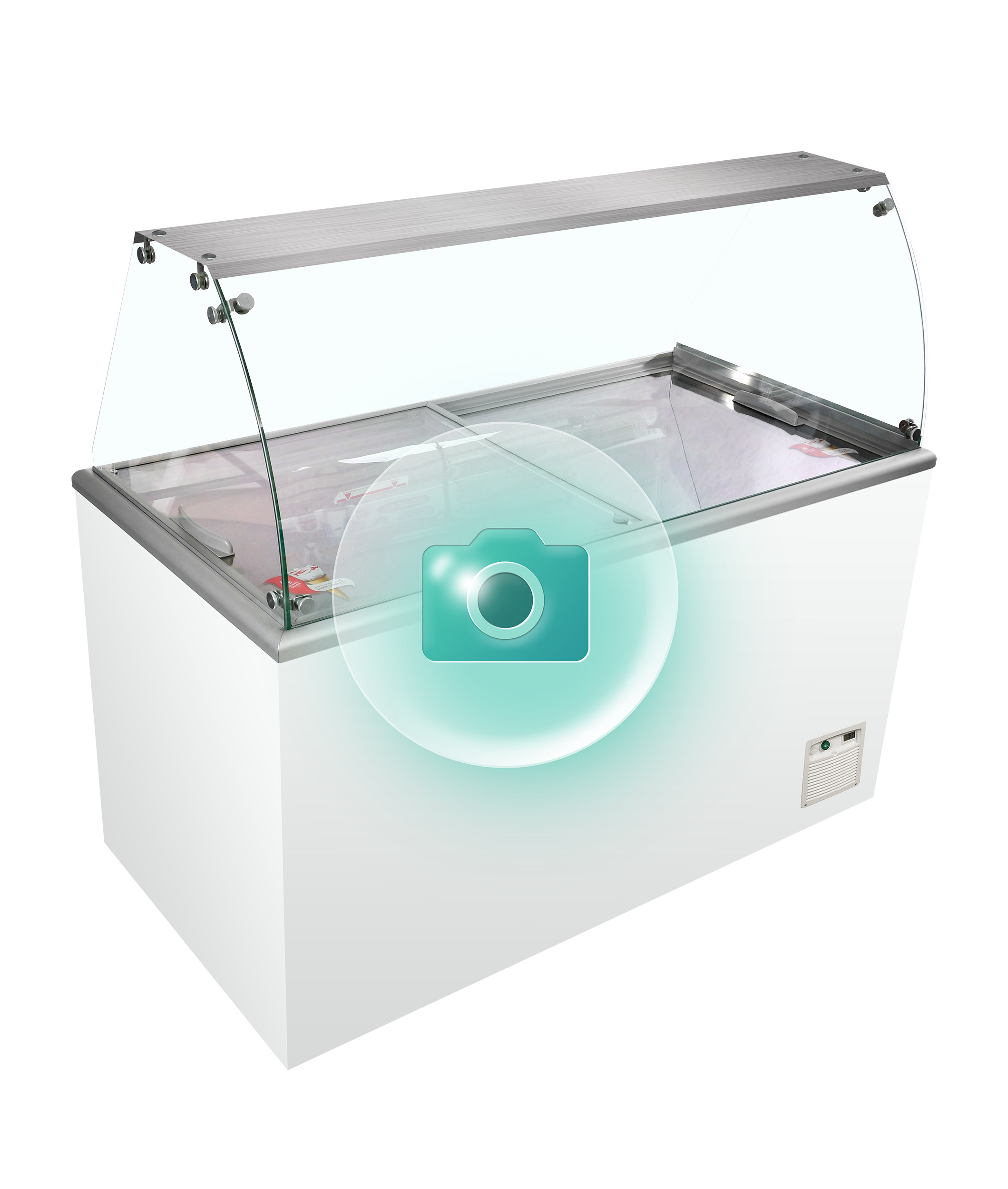 IDA200-W1+ - Isdisk / Scoop ice fryser - G93048