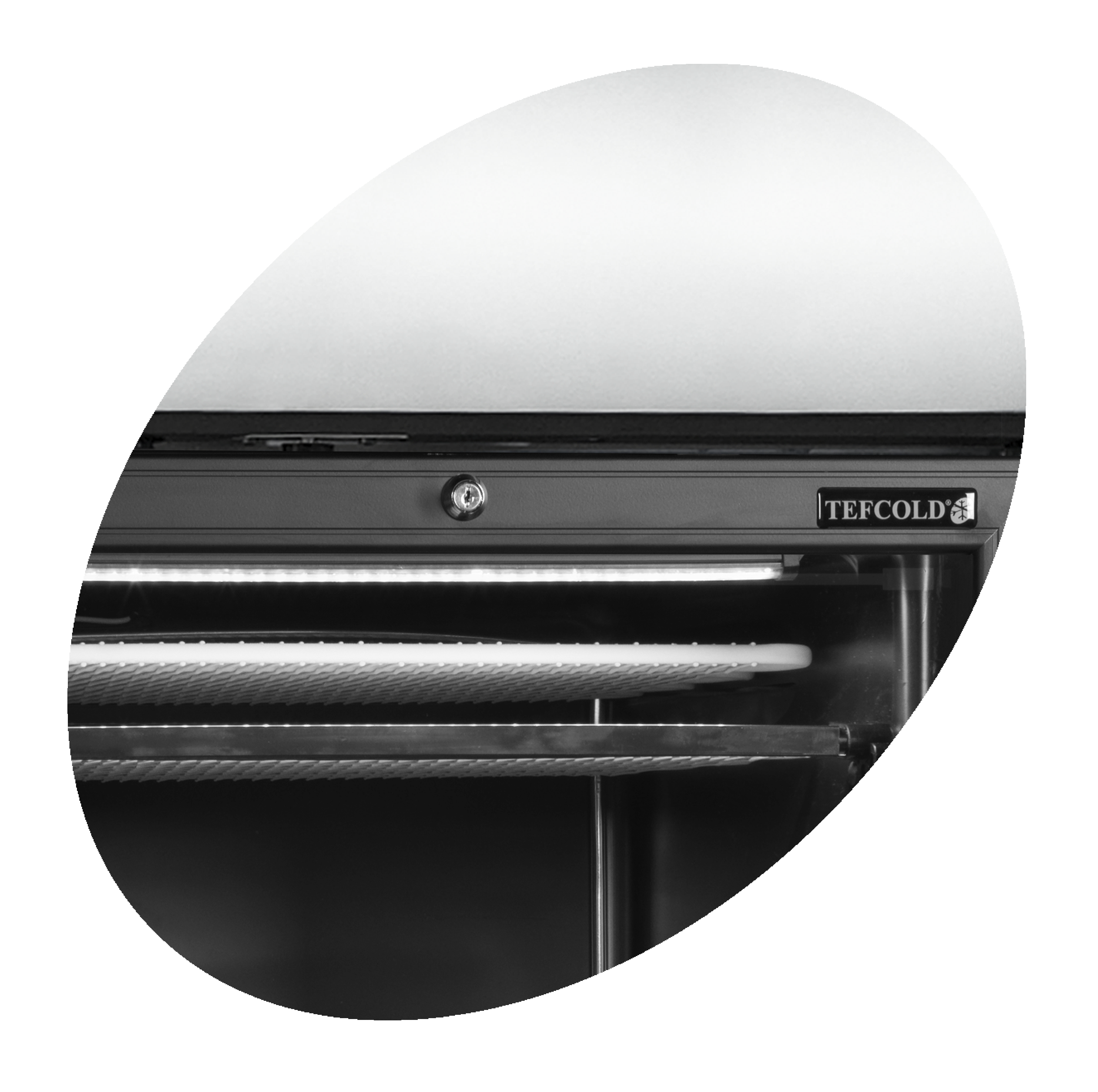 Mrazicí skříň prosklené dveře TEFCOLD UFSC 370 GCP Black