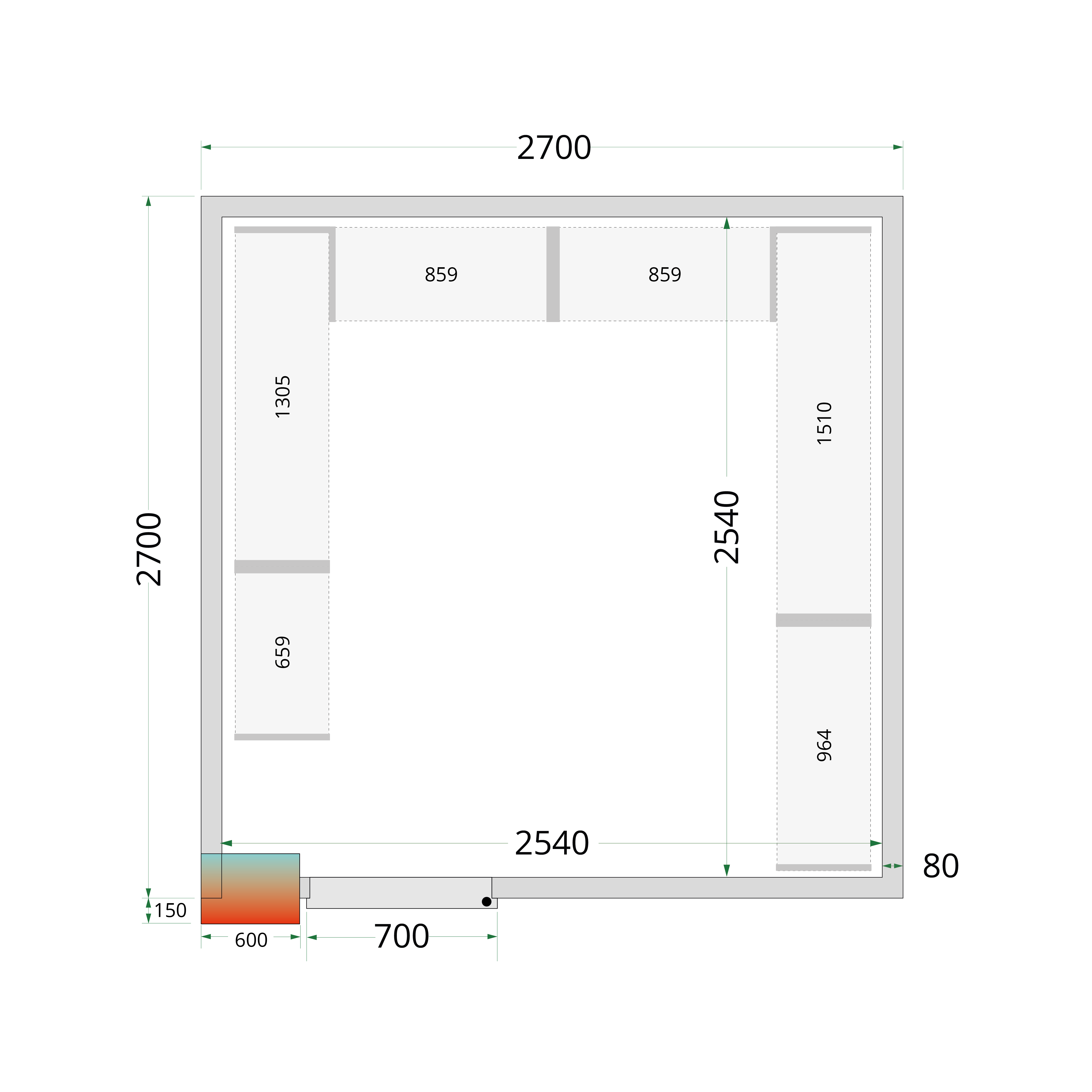 Shelf Rack System Kit - CRPF2727 - G92699