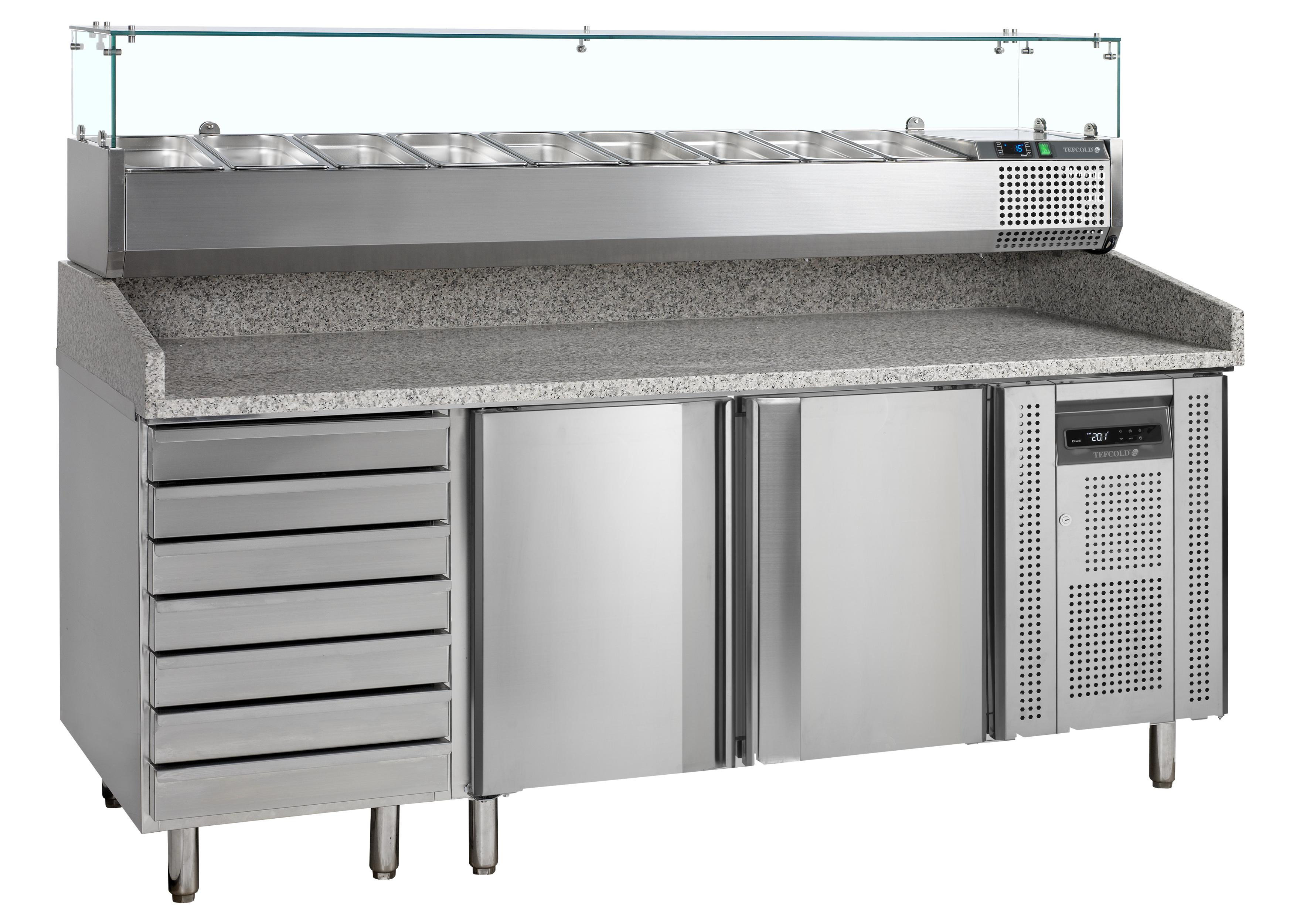 PT1310 + VK38-200 - Pizzabord inkl. opsats - G92340